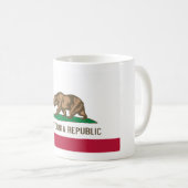 Mug Drapeau de l'ours de Californie : État de Cali Gol (Devant droit)