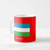 Mug Drapeau de l'Ouzbékistan (Devant gauche)