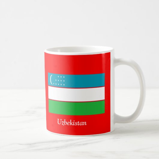 Mug Drapeau de l'Ouzbékistan (Droite)
