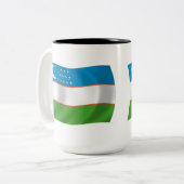 Mug Drapeau de l'Ouzbékistan (Devant gauche)
