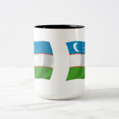 Mug Drapeau de l'Ouzbékistan (Centre)