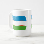 Mug Drapeau de l'Ouzbékistan (Devant gauche)