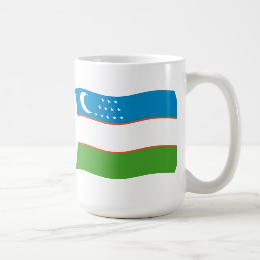 Mug Drapeau de l'Ouzbékistan (Droite)