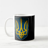 Mug Drapeau de l'Ukraine et trident ukrainien 1 (Gauche)