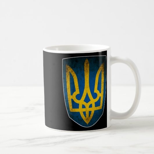 Mug Drapeau de l'Ukraine et trident ukrainien 1 (Droite)