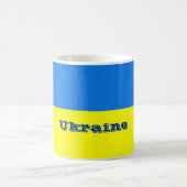 Mug Drapeau de l'Ukraine, étiqueté, (Centre)