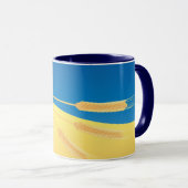 Mug Drapeau de l'Ukraine, symbolique, (Devant droit)