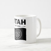 Mug Drapeau de l'Utah États-Unis (Devant droit)