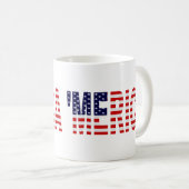 Mug 'Drapeau de MERICA USA (Devant droit)