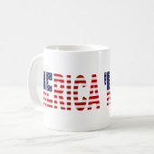 Mug 'Drapeau de MERICA USA (Devant gauche)