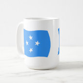 Mug Drapeau de Micronésie (Devant gauche)