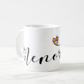 Mug Drapeau de Minorque Coeur, Baléares (Devant gauche)