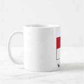 Mug Drapeau de Monaco (Gauche)