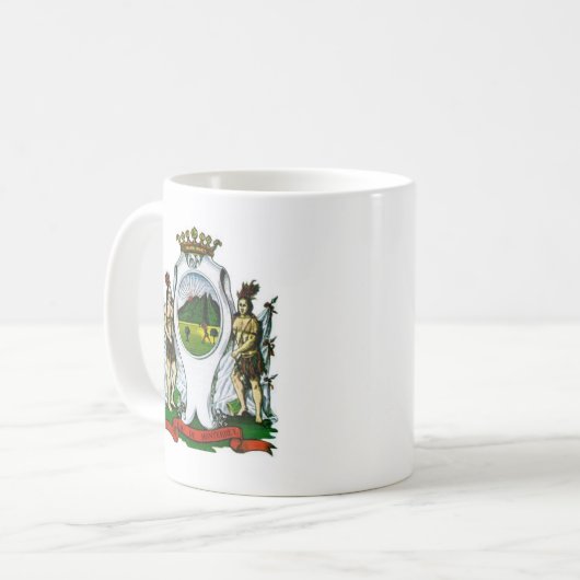 Mug Drapeau de Monterrey, Nuevo León - MEXICO (Devant gauche)