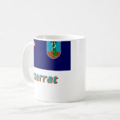 Mug Drapeau de Montserrat avec le nom (Devant gauche)