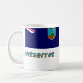 Mug Drapeau de Montserrat avec le nom (Gauche)