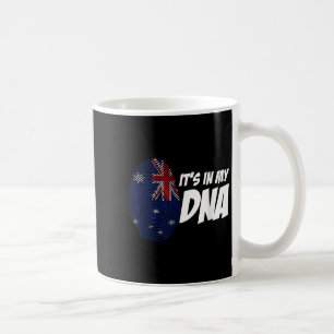 Mug Drapeau de Nouvelle-Zélande Cadeau d'empreinte dig