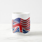 Mug Drapeau de ondulation Britannique-Américain (Centre)