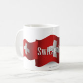 Mug Drapeau de ondulation de la Suisse (Devant gauche)