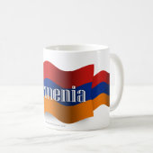 Mug Drapeau de ondulation de l'Arménie (Devant droit)