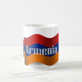 Mug Drapeau de ondulation de l'Arménie (Centre)