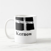 Mug Drapeau de ondulation des Cornouailles avec le nom (Gauche)