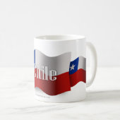 Mug Drapeau de ondulation du Chili (Devant droit)