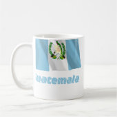 Mug Drapeau de ondulation du Guatemala avec le nom (Gauche)