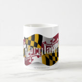Mug Drapeau de ondulation du Maryland (Centre)