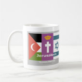 Mug Drapeau de paix de Jérusalem (Gauche)