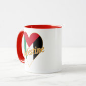 Mug Drapeau de Palestine (lcdp) drapeau de la Palestin (Devant gauche)