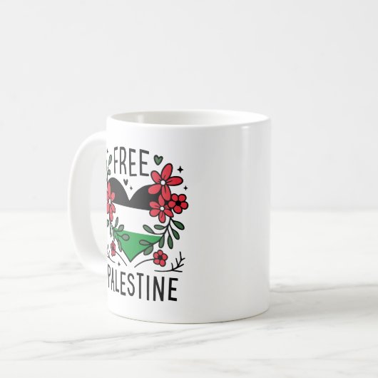 Mug Drapeau de palestine libre (Devant gauche)