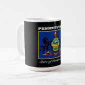 Mug Drapeau de Pennsylvanie et slogan (Devant gauche)