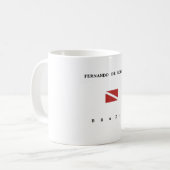 Mug Drapeau de piqué de scaphandre de Fernando de (Devant gauche)