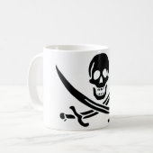 Mug Drapeau de pirate authentique de Jack Rackam (Devant gauche)