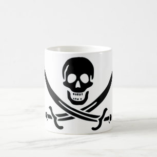 Mug Drapeau de pirate authentique de Jack Rackam