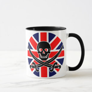 Mug Drapeau de pirate britannique.
