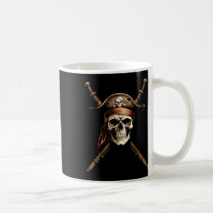 Mug Drapeau de pirate capitaine de navigation Crâne Os