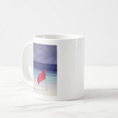 Mug Drapeau de plage - tempête avertissant 1985 (Devant gauche)