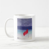 Mug Drapeau de plage - tempête avertissant 1985 (Gauche)