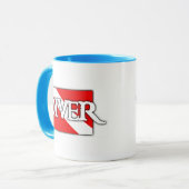 Mug Drapeau de plongée de style pirate (Devant gauche)