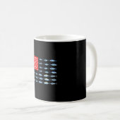 Mug Drapeau de poisson États-Unis Drapeau américain Pa (Devant droit)