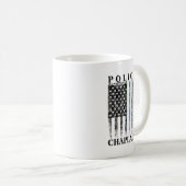 Mug Drapeau de police américain (Devant droit)