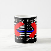 Mug Drapeau de police de la ligne bleue "DRAPEAU DE TY (Centre)