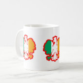 MUG DRAPEAU DE POLISH/IRISH (Devant gauche)
