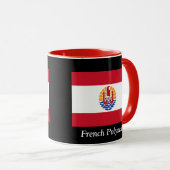 Mug Drapeau de Polynésie française (Devant droit)