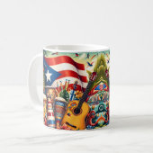 Mug Drapeau de Porto Rico (Devant gauche)