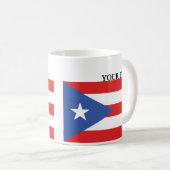 Mug Drapeau de Porto Rico (Devant droit)