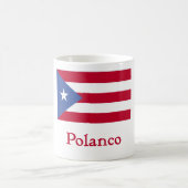 Mug Drapeau de Portoricain de Polanco (Centre)