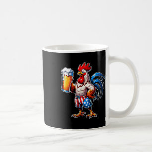 Mug Drapeau de poulets 4 juillet Patrioti